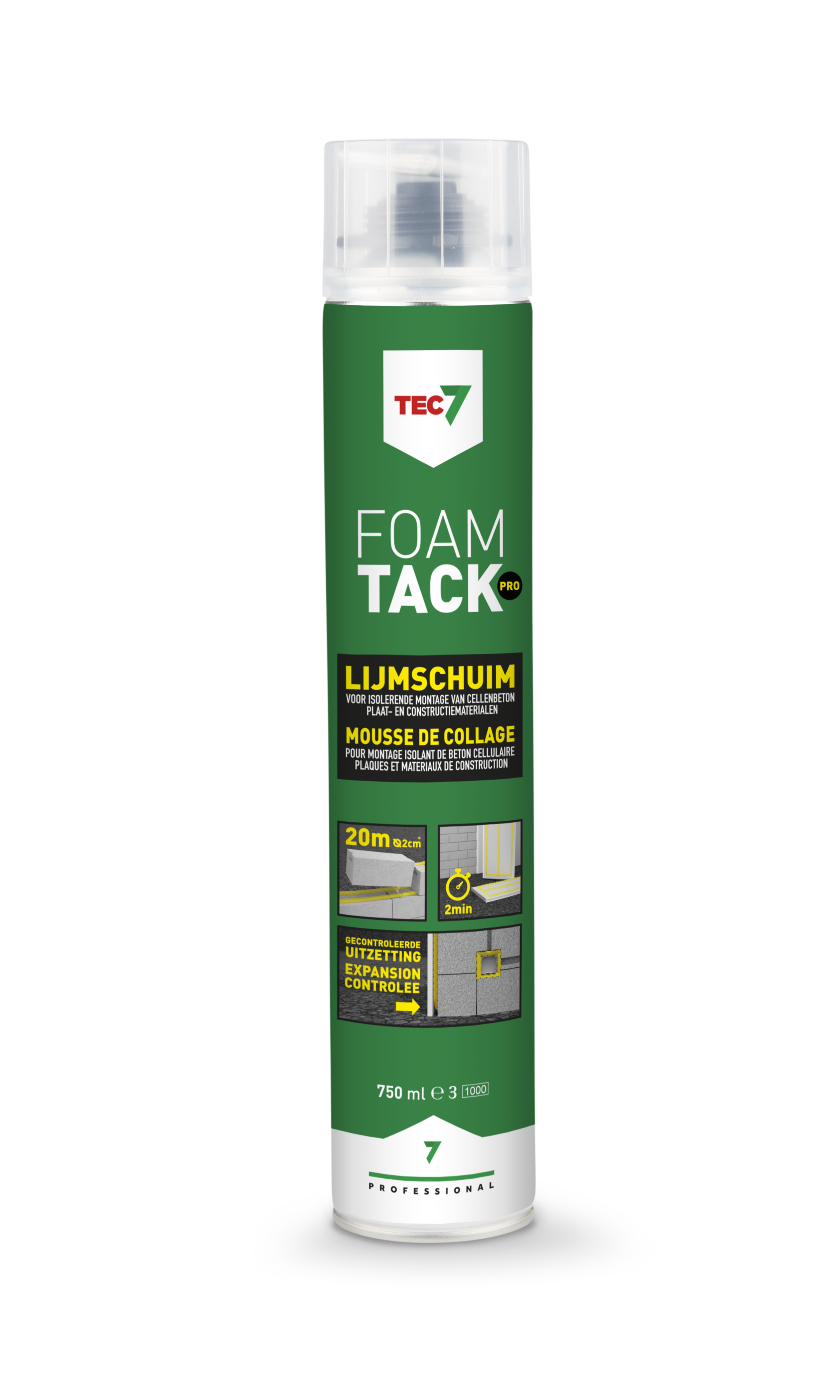 Tec7 FoamTack Pro Pistoolschuim 750ml