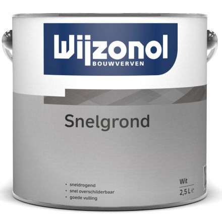 Wijzonol Snelgrond 2,5 ltr RAL9001