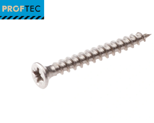 Spaanplaatschroef 3.0X16 RVS-A2 PZ-1 Platkop (200x) Proftec