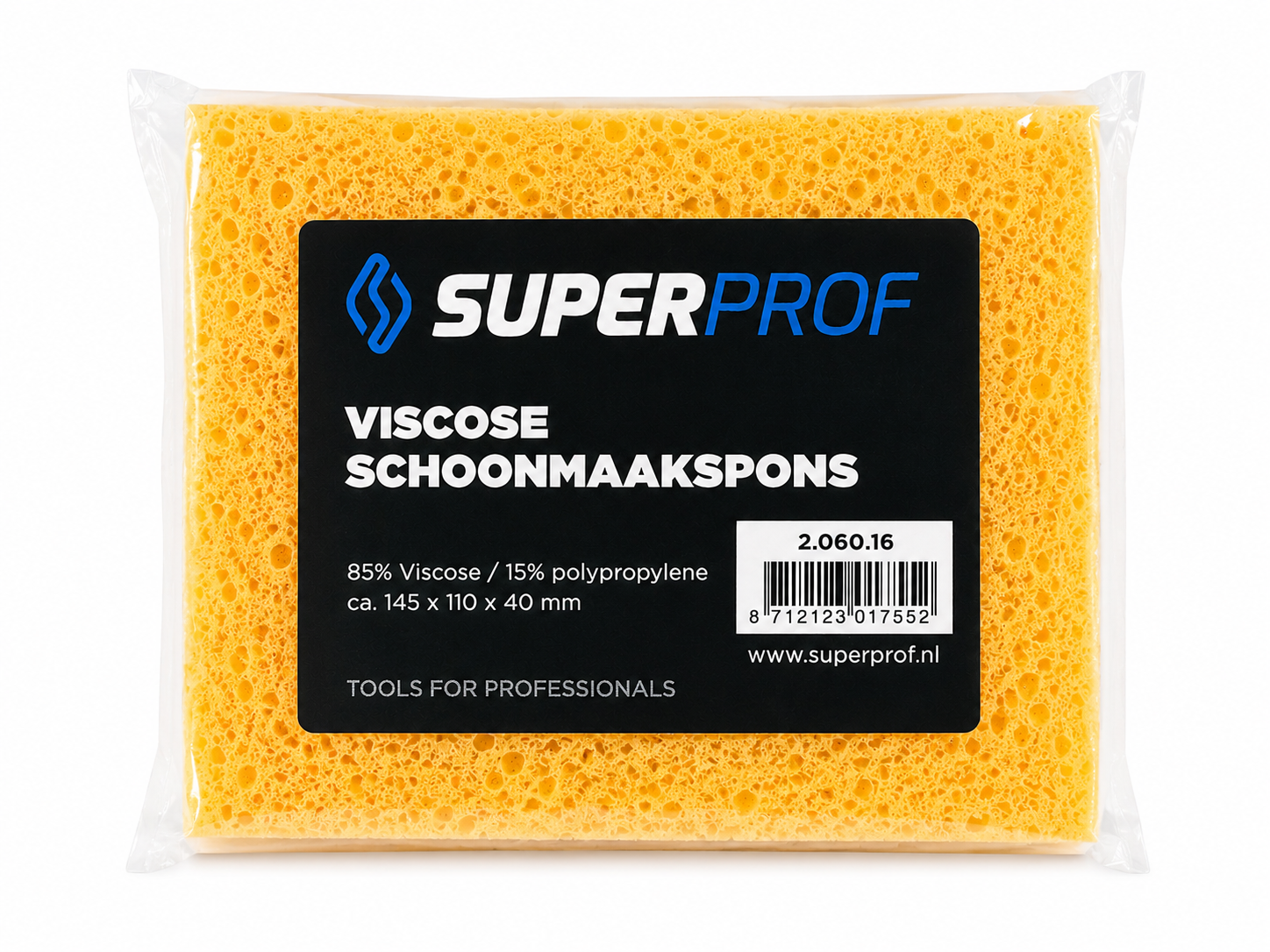 Super Prof Schoonmaakspons 145x110x40 mm Viscose
