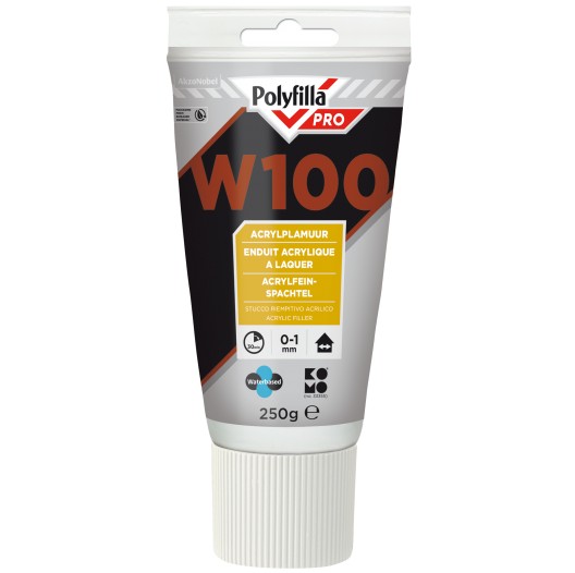PolyFilla Pro W100 Acrylplamuur 250 gr