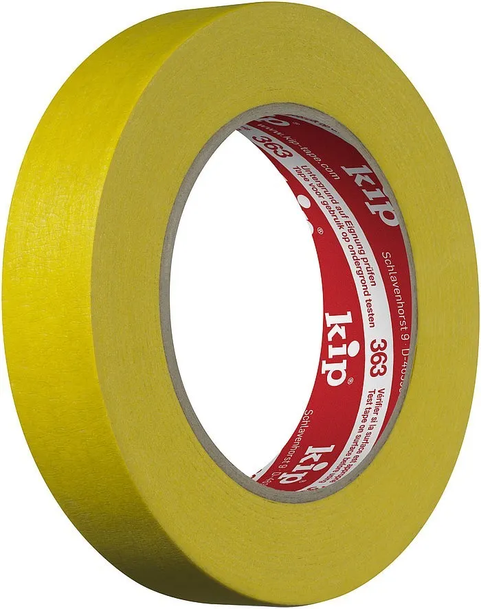 Kip 363 Stucco tape 24mm/50m - Geel