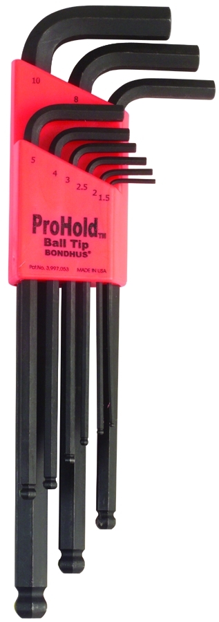 Bondhus Haakse inbusset 1.5-10mm lang PBLX9M