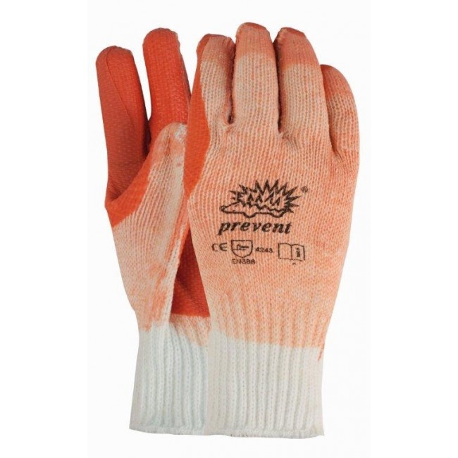 Prevent handschoen R-903 met latex coating maat 9 / L Prevent handschoen R-903 met latex coating maat 9 / L