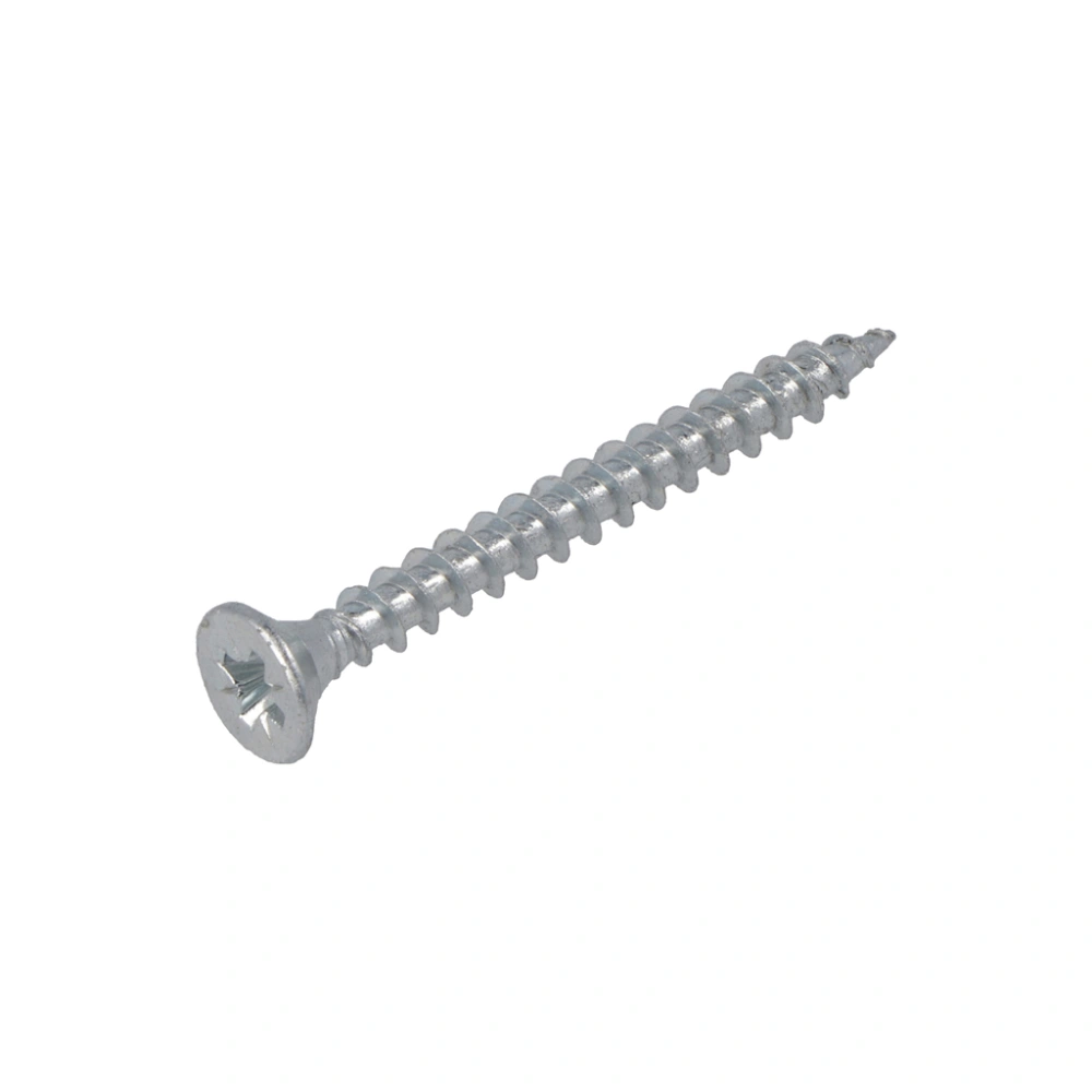 Spaanplaatschroef 4.0X55 Verzinkt PZ-2 Platkop Hoenderdaal (200)