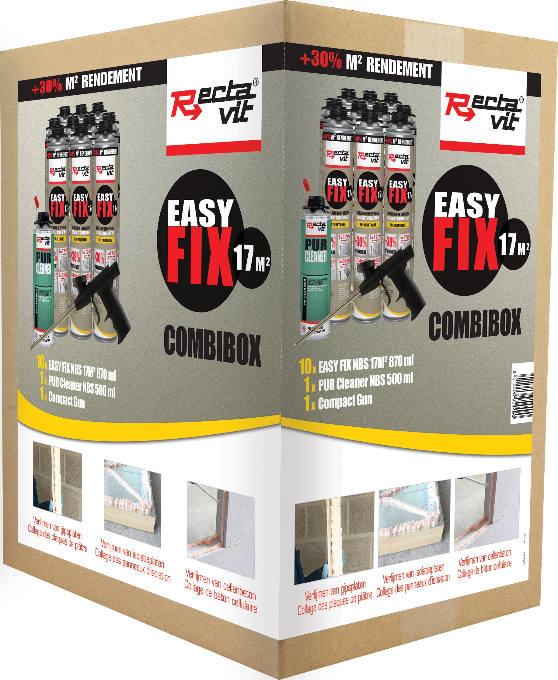 Rectavit easy fix 17m2 NBS Combibox