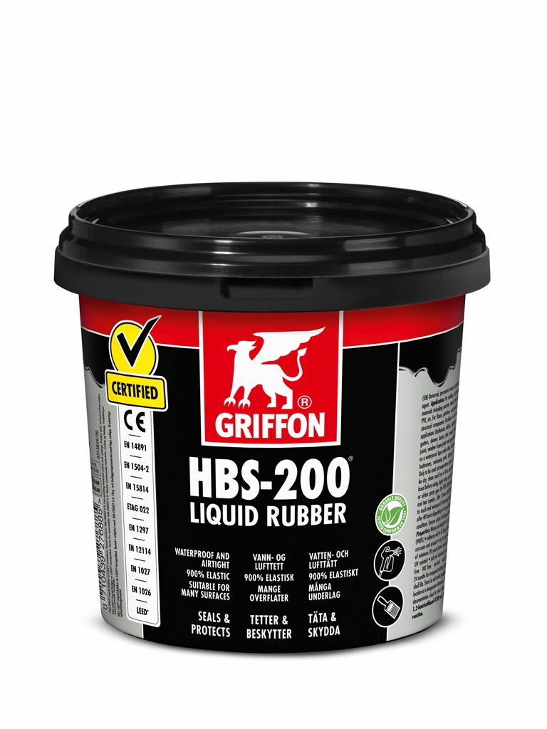 Griffon HBS-200?« Liquid Rubber 1 liter Zwart