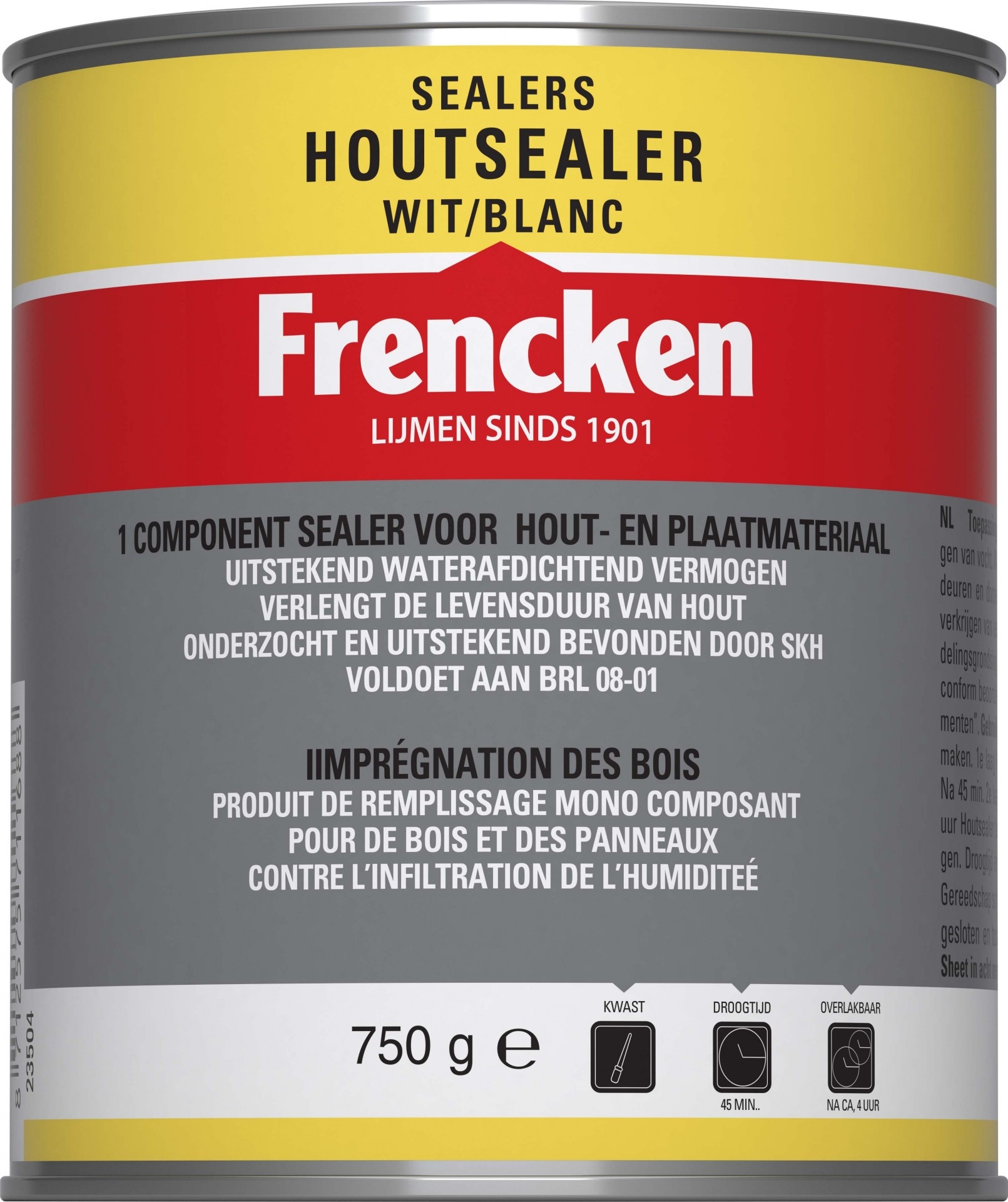 Frencken Houtsealer wit 750 g