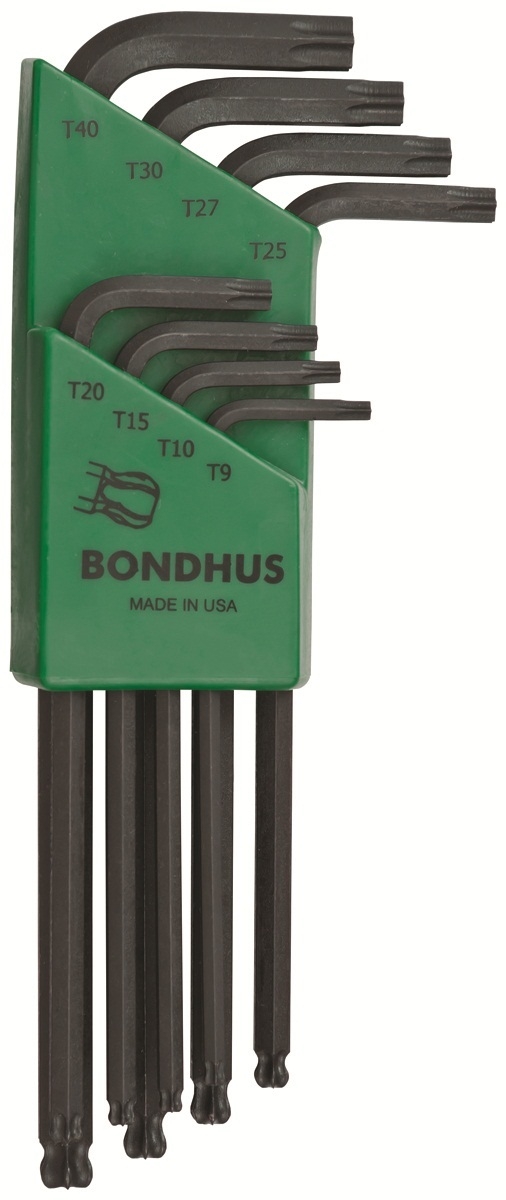 Bondhus Haakse torxsleutelset kogelkop  T9-T40 LTX8