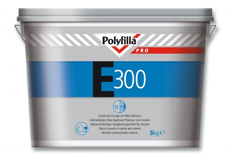 Polyfilla Pro E300 Vul- en Egaliseermiddel Buiten 5 kg