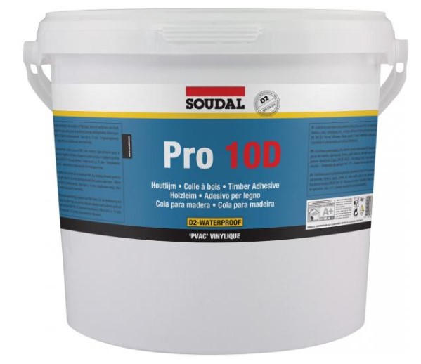 Soudal Pro 10D-Witte Houtlijm 5kg