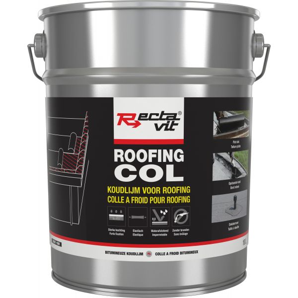 Rectavit Roofing Col Zwart 10L