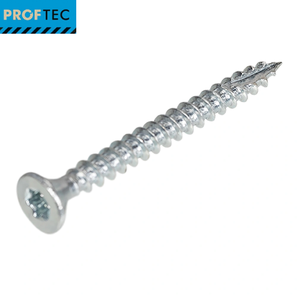 Spaanplaatschroef 4.5x25 Verzinkt PK+snijp TX20 Proftec (200)