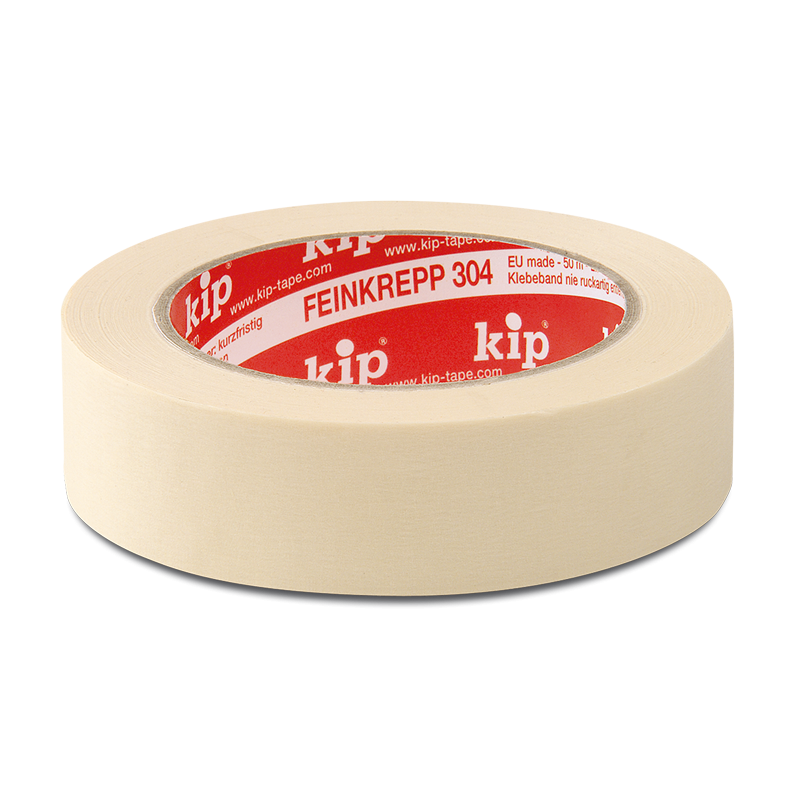 304 Kip Masking tape 18mm/50m  (standaardkwaliteit - beige)