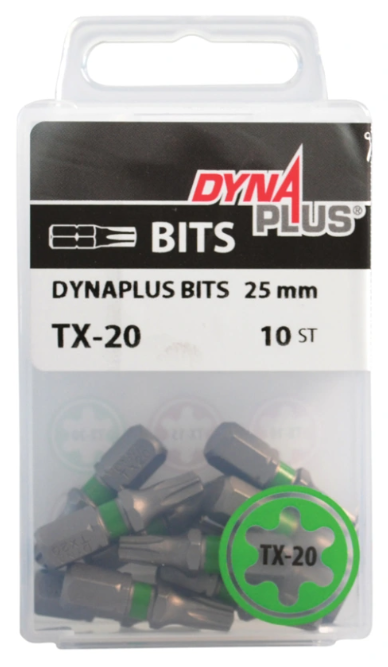 Dynaplus Schroefbit 25MM TX-20 Groen (10)