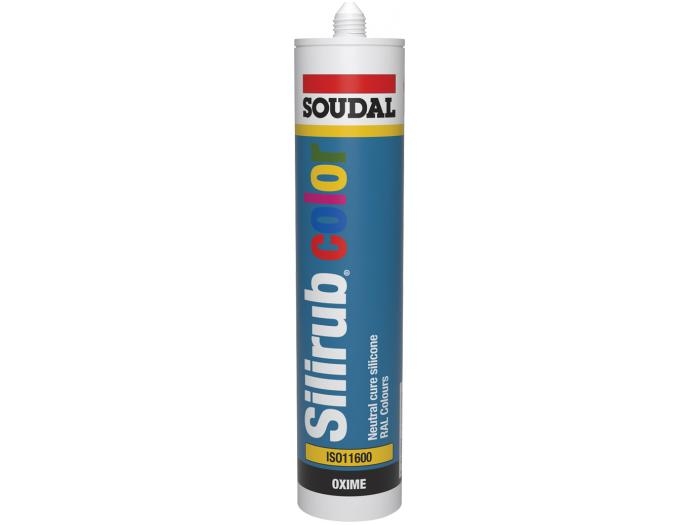 Soudal Silirub Color 310 ml Ral9016 Verkeerswit