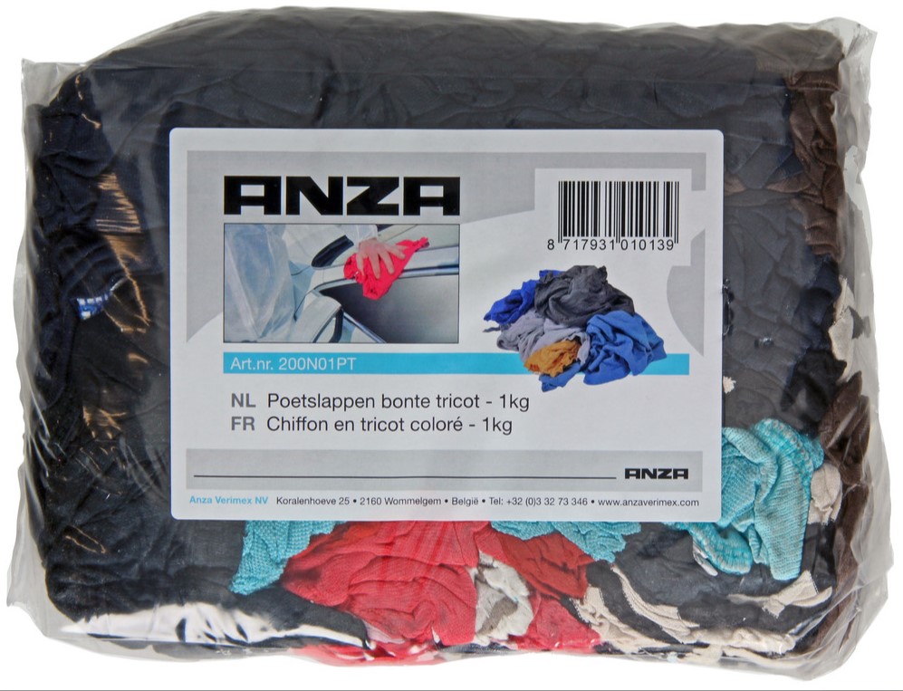 Anza Poetslap Tricot Bont 1kg Zak