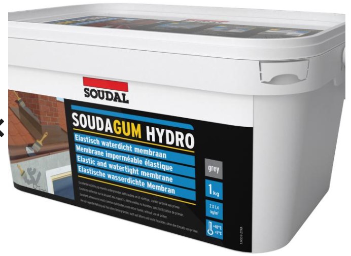 Soudal Soudagum Hydro Kit 1kg Grijs