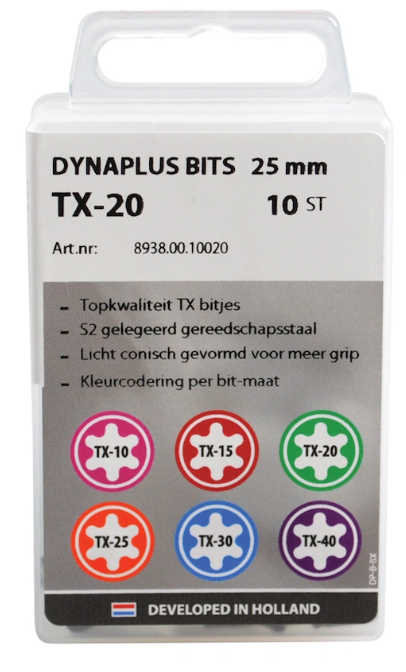 Dynaplus Schroefbit 25MM TX-25 Oranje (10)
