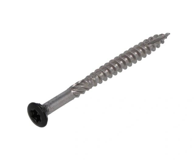 Tuinhoutschroef 5X50/30 zwart RVS-410 TX-25 Lensk.+snijp. (200x) Proftec