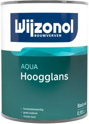 Wijzonol Aqua Hoogglans 1 ltr RAL9001