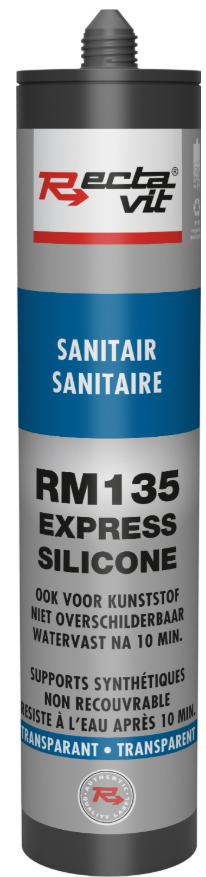 Rectavit RM135 Sanitair Express Silicone Transparant 310 ml