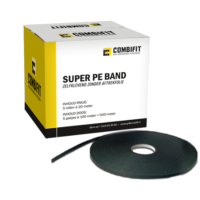 Combifit Super PE band ZA 6x2mm wit  (pakje)