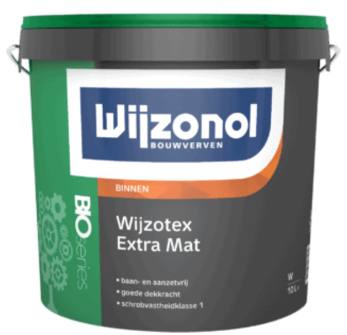 Wijzonol Wijzotex Bio extra mat 10 ltr  Wit