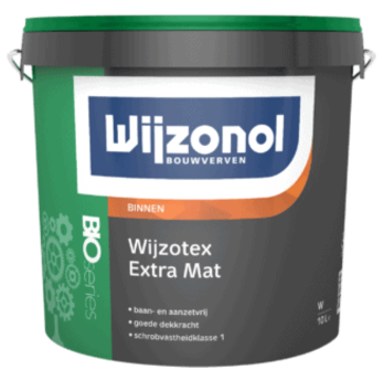 Wijzonol Wijzotex Bio extra mat 10 ltr  Ral9001