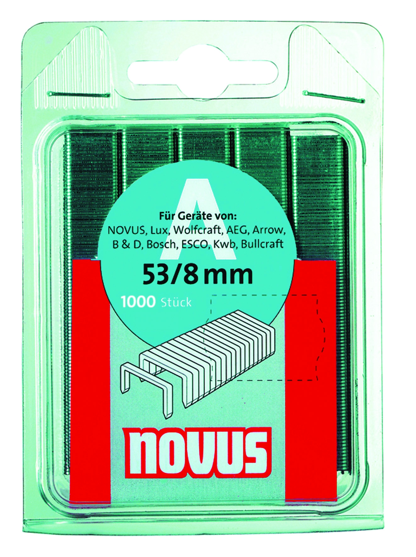 Novus dundraad nieten type A 1000 stuks 10 mm