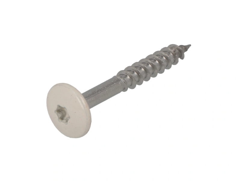 Dak&Gevel Kleurkopschr 4.8X38 Rvs-A2 Beige Ral1013 (50)