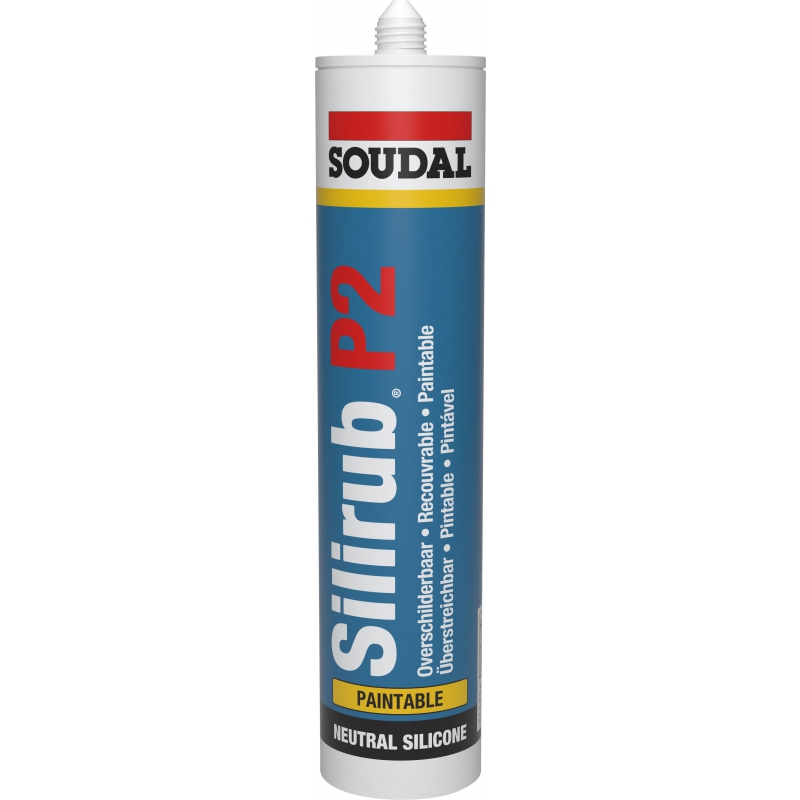 Soudal Silirub P2 310 ml Ral9010 Wit