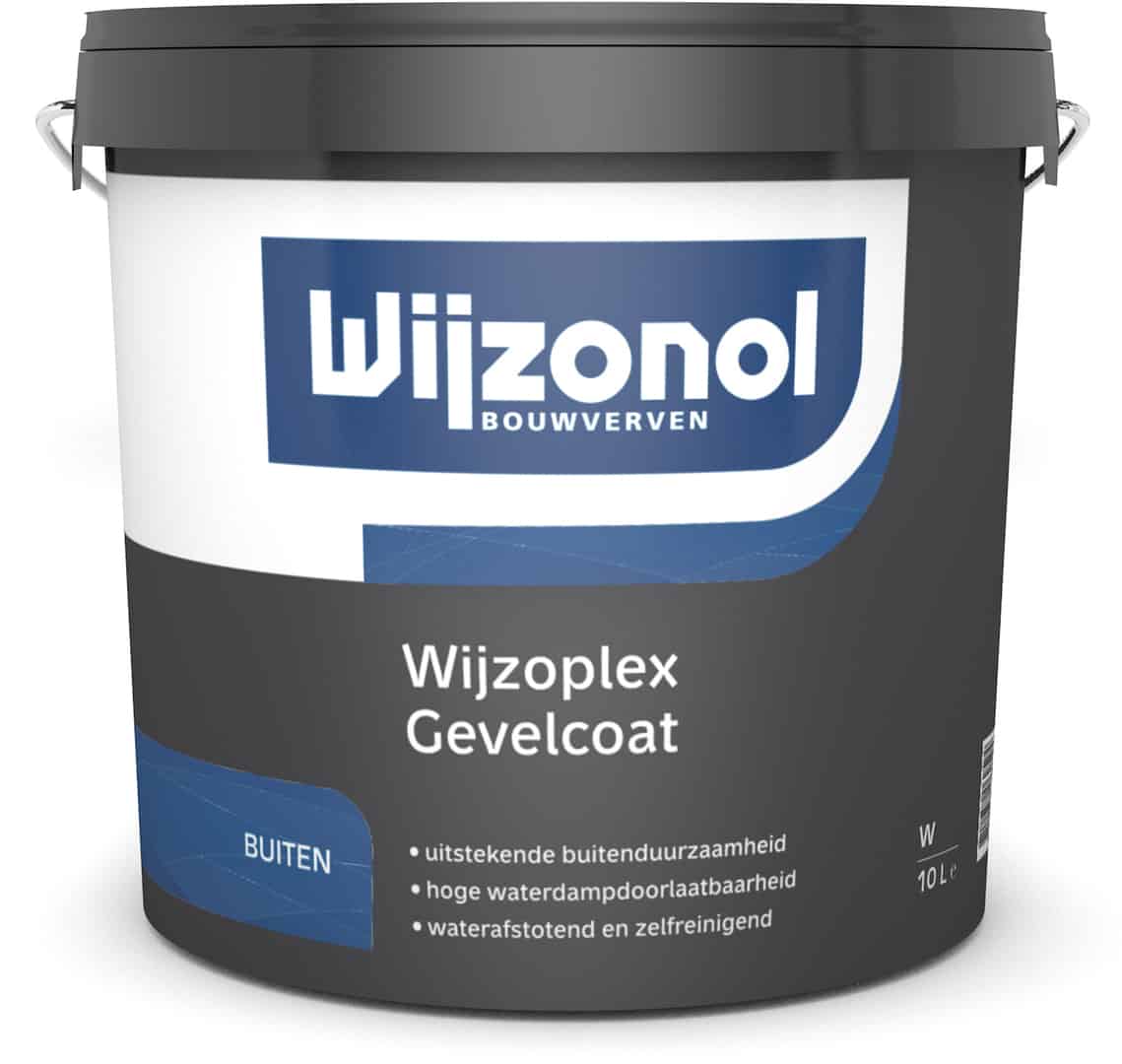 Wijzonol Wijzoplex Gevelcoat 10 ltr   Ral9010