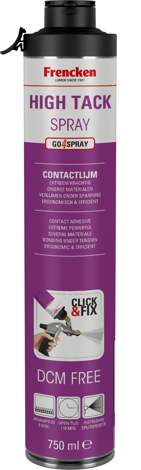 Frencken Click&Fix CF1661 High Tack Spray 750ml