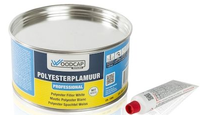 Woodcap Polyester Plamuur Wit - 0,5kg