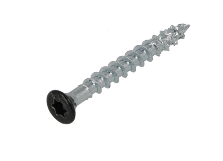Beslagschroef 4.5x40 Verz. PK-8mm Zwart TX20 Dynaplus (200)