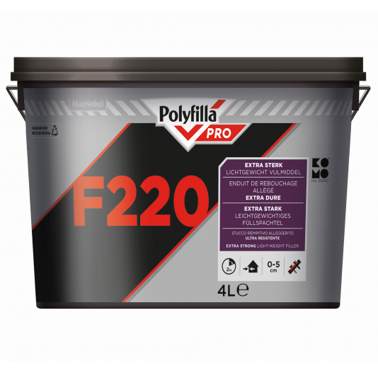PolyFilla Pro F220 Lichtgewicht Vulmiddel 4 ltr
