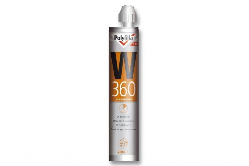 PolyFilla Pro W360 2K Houtreparatiepasta Set 250 ml