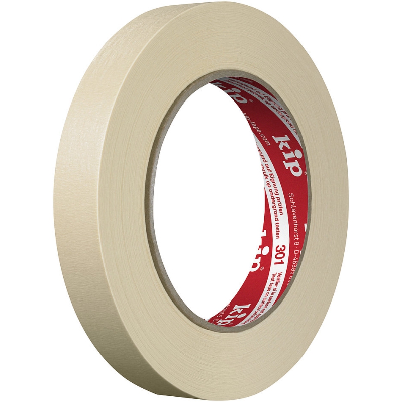 304 Kip Masking tape 18mm/50m  (standaardkwaliteit - beige)