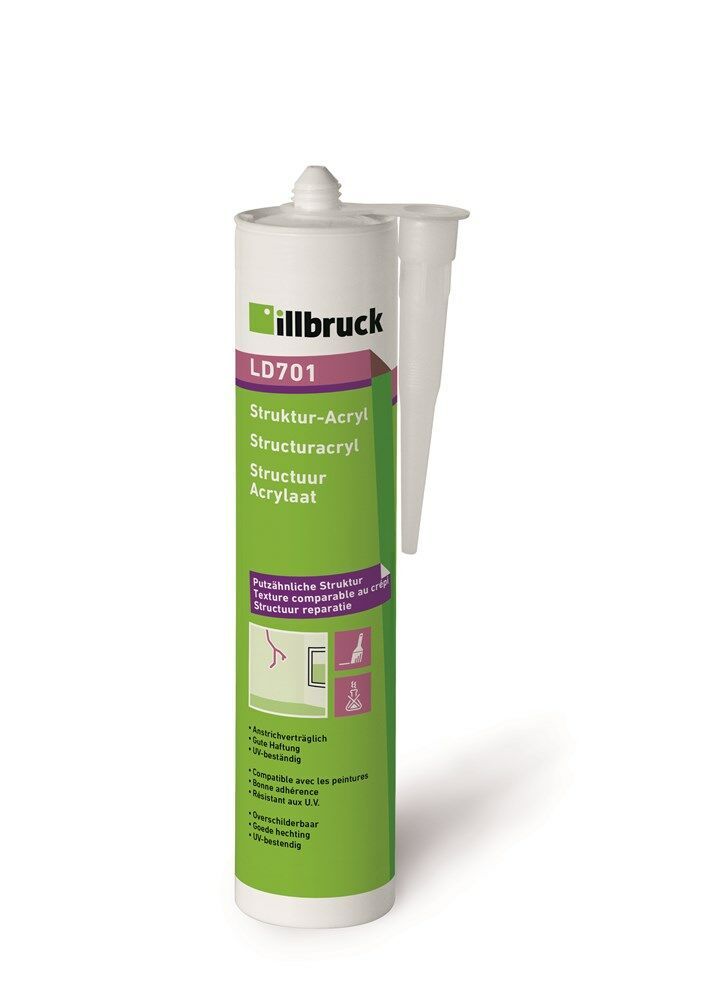 illbruck LD701 Structuur Acrylaatkit 310 ml Wit