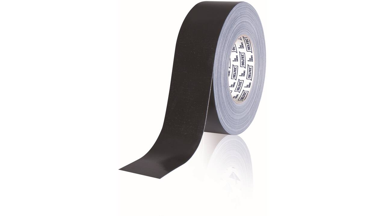 Deltec Straaltape Extra Zwart 50mm x 50m (Duct Tape M80)