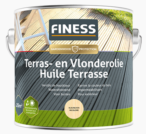 Finess Terras-en Vlonderolie 0,75 ltr kleurloos