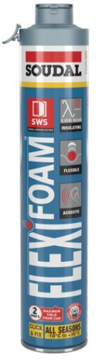 Soudal Flexifoam Click & Fix 750ml Blauw
