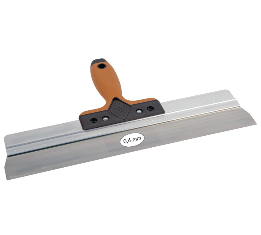 Super Prof spackmes aluminium 380x0,4mm RVS met softgrip Super Prof spackmes aluminium 380x0,4mm RVS met softgrip