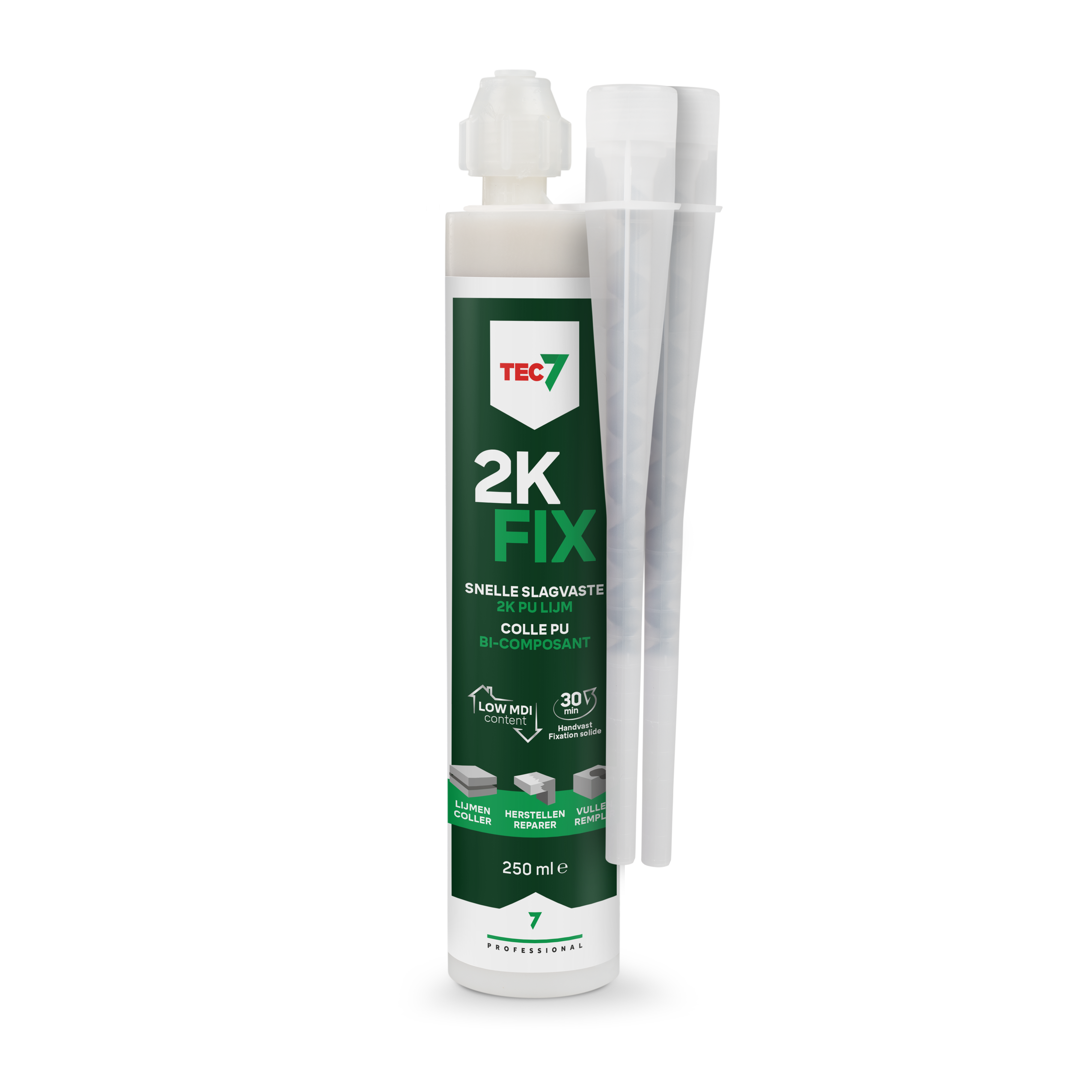 Tec7 2K-Fix snelle 2k PU-lijm 250ml Tec7 2K-Fix snelle 2k PU-lijm 250ml