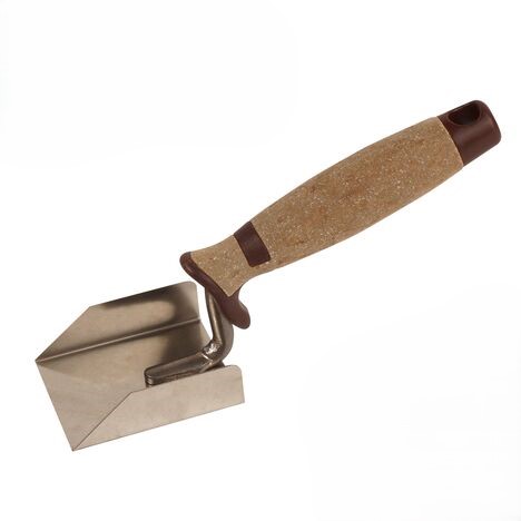 Super Prof Hoekschop ECO PURE inwendig RVS met lederen greep (90x80x20mm) Super Prof Hoekschop ECO PURE inwendig RVS met lederen greep (90x80x20mm)