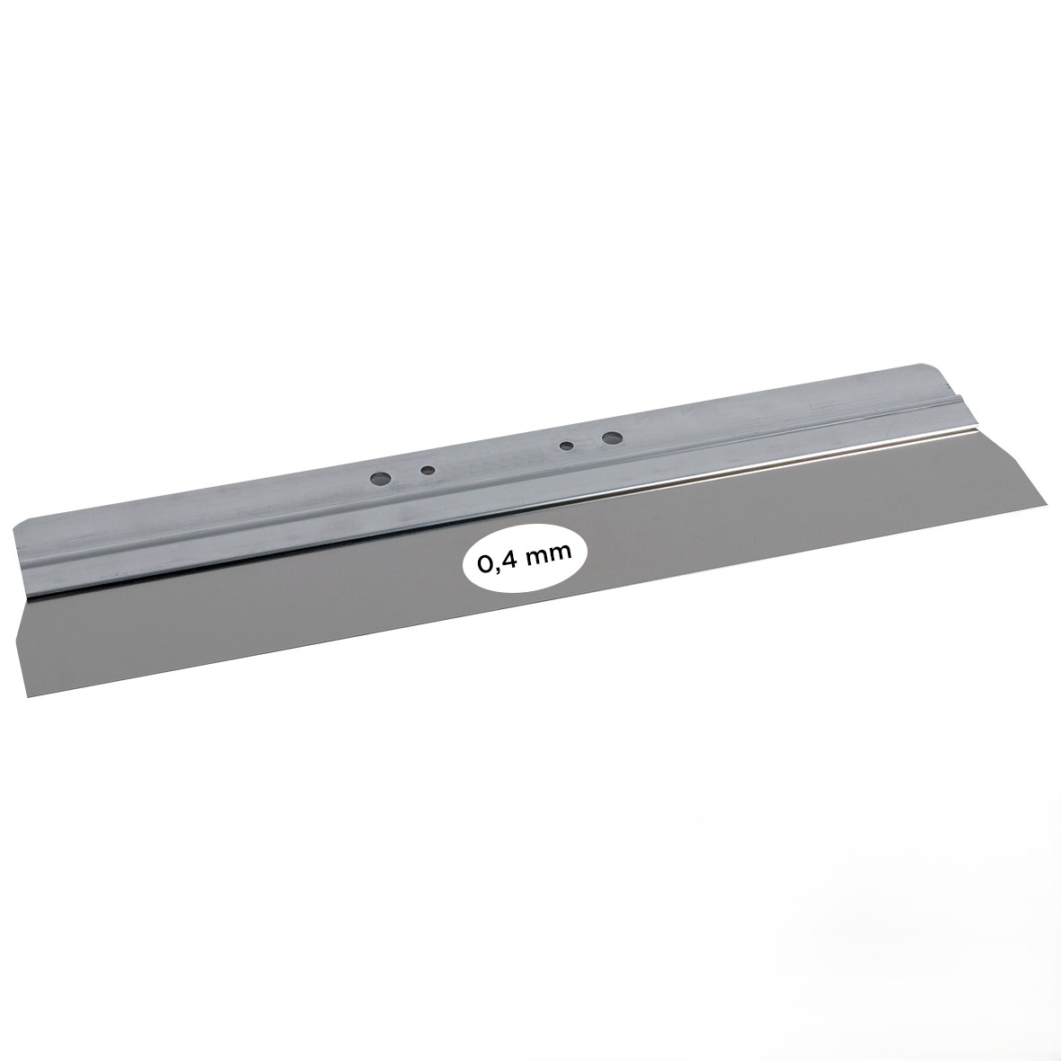 Super Prof Multi Click wand/vloerschraperblad aluminium 380 x 0,4 mm RVS 