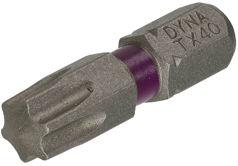 Dynaplus Schroefbit 25MM TX-40 Paars (10) Dynaplus Schroefbit 25MM TX-40 Paars (10)