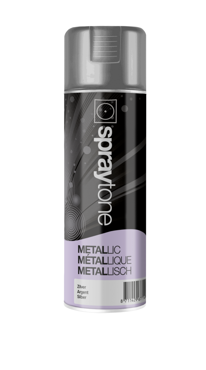 Spraytone Spuitbus Metallic Zilver 400ml