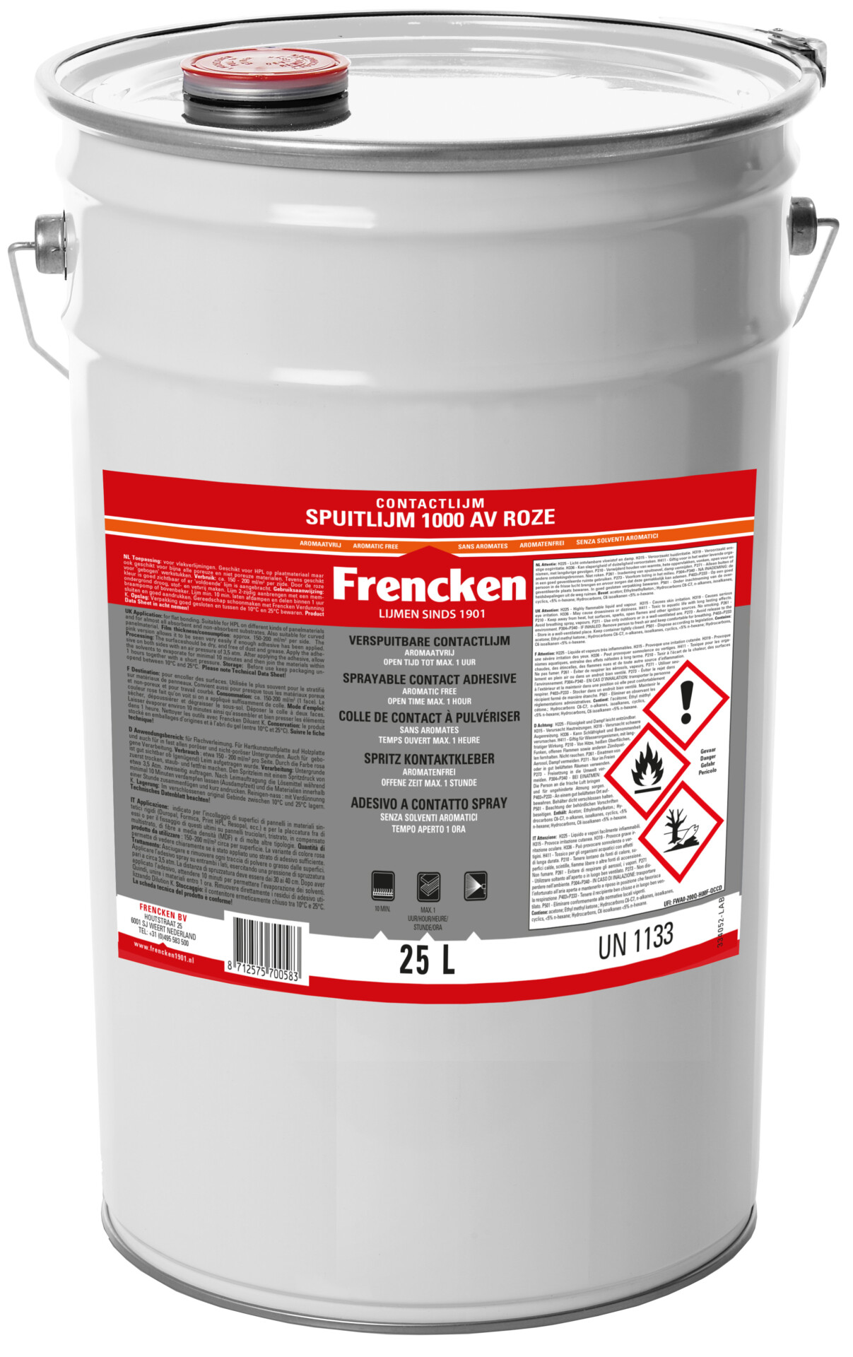 Frencken Spuitlijm 1000 blank